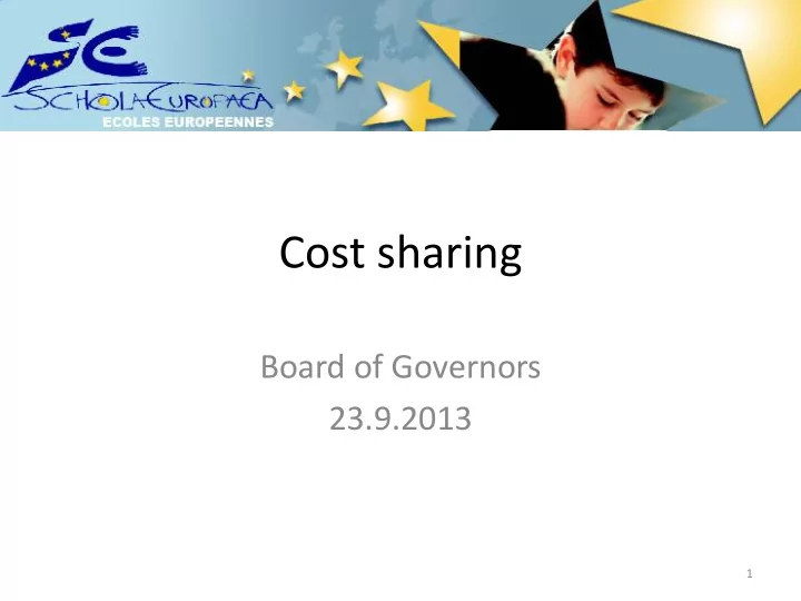 cost sharing