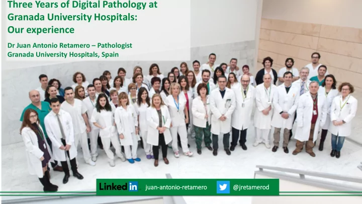 granada university hospitals our experience