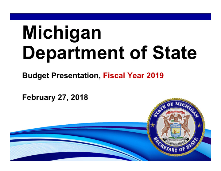 michigan department of state
