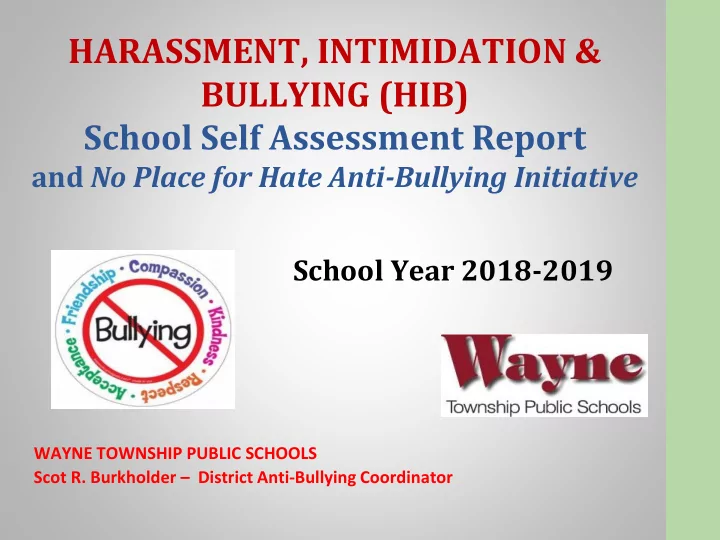 bullying hib