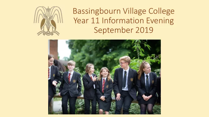 year 11 information evening