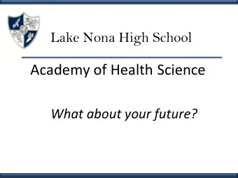 As you enter 9 th grade, have you started  thinking about your future beyond high school?  Does