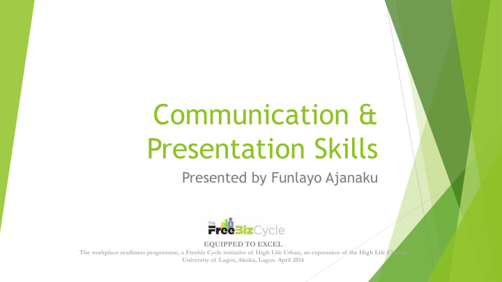 presentation skills
