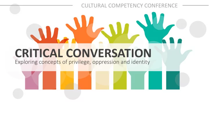 critical conversation