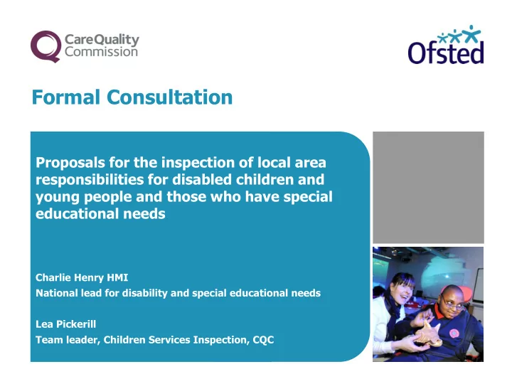 charlie henry hmi national lead for disability and