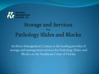 Archives Management Centers is the leading provider of  storage and management services for