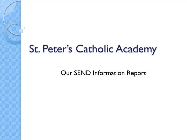 st peter s catholic academy