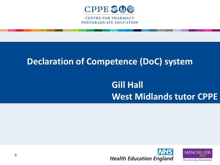 declaration of competence doc system gill hall west