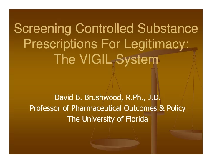 screening controlled substance screening controlled