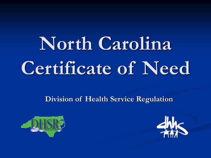 north carolina certificate of need