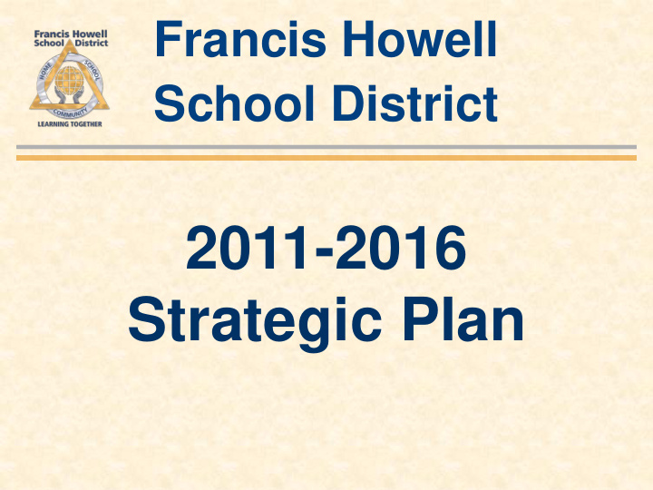 2011 2016 strategic plan