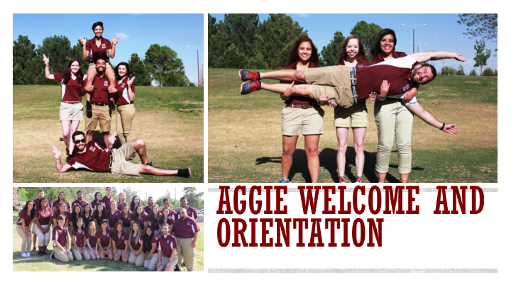 aggie welcome and orientation do you want to be part of