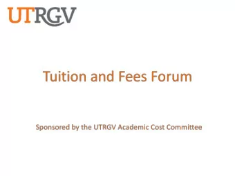 Role of the committee    UT System guidance    Current rates    Rates in perspective