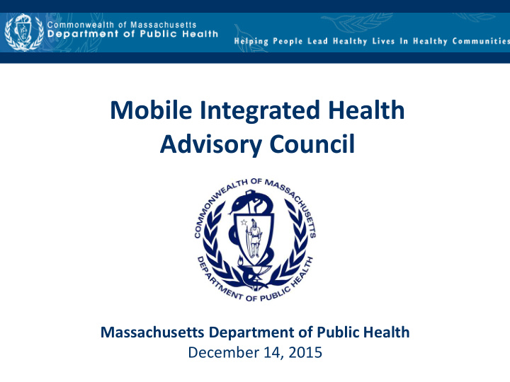mobile integrated health advisory council