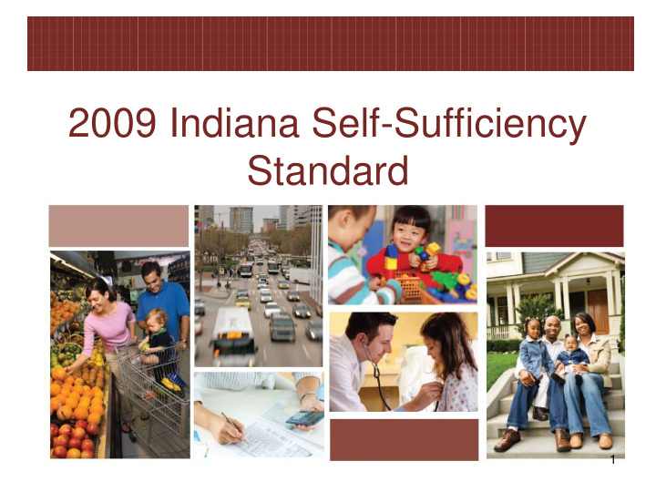 2009 indiana self sufficiency standard