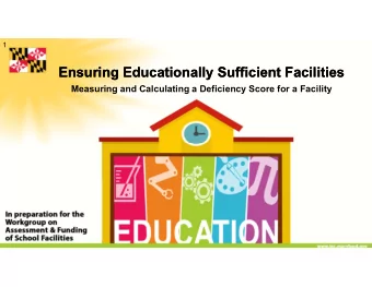 Facility Maintenance &amp;  Maintenance Effectiveness:  Maximizing the Utility of Facilities  In