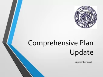 Comprehensive Plan  Update  September 2016  Our Mission Statement  The New Hope-Solebury School