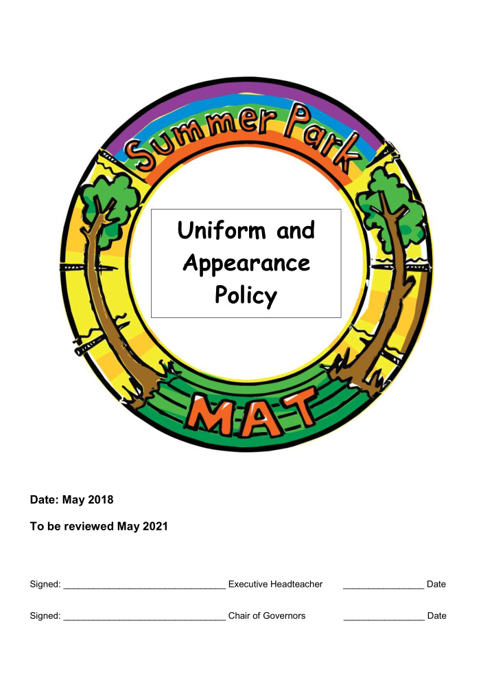 uniform and appearance policy