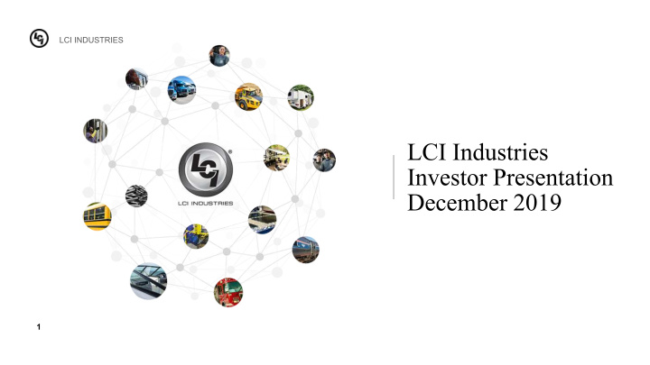 lci industries investor presentation december 2019