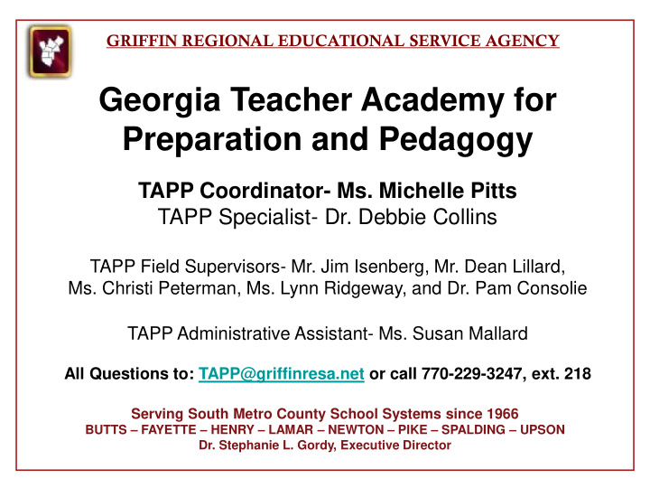 georgia teacher academy for preparation and pedagogy