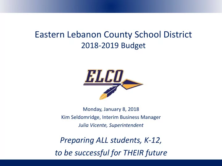 eastern lebanon county school district