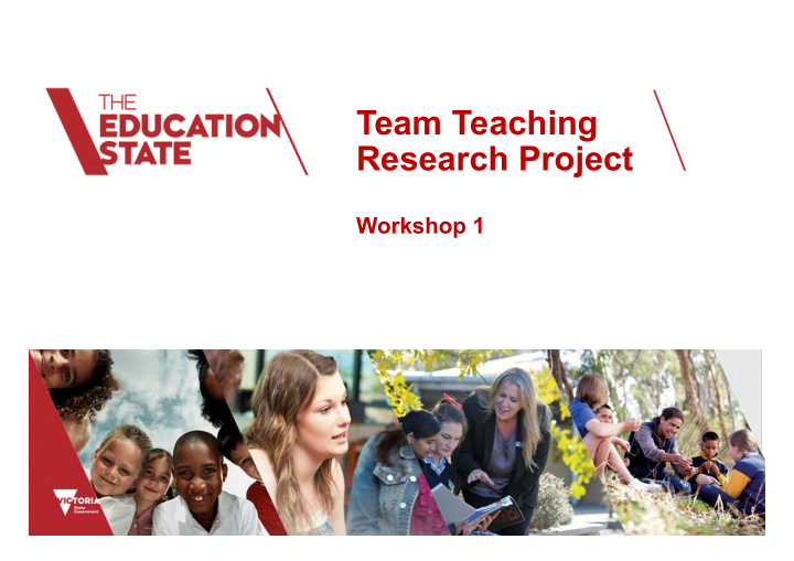 team teaching research project workshop 1