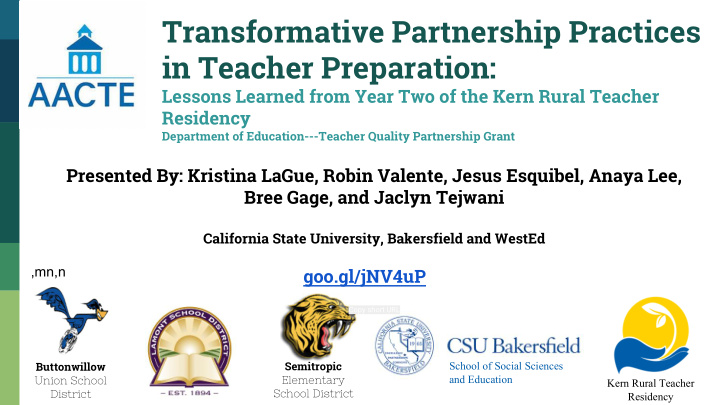 transformative partnership practices in teacher