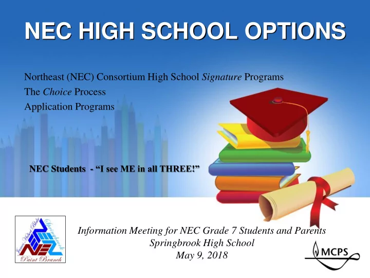 nec high school options