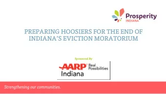 PR  PREPAR  PARING HOOSI  SIERS  S FOR THE END OF  IN  INDIA  IANAS EV  EVIC  ICTIO  ION M