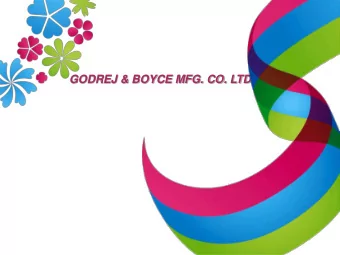 GODREJ &amp; BOYCE MFG. CO. LTD.  Job Profile for Campus Recruits  Job Profile for Graduate