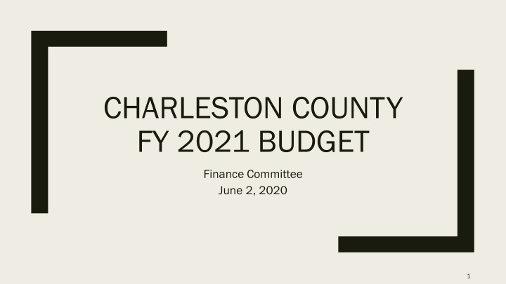 charleston county fy 2021 budget