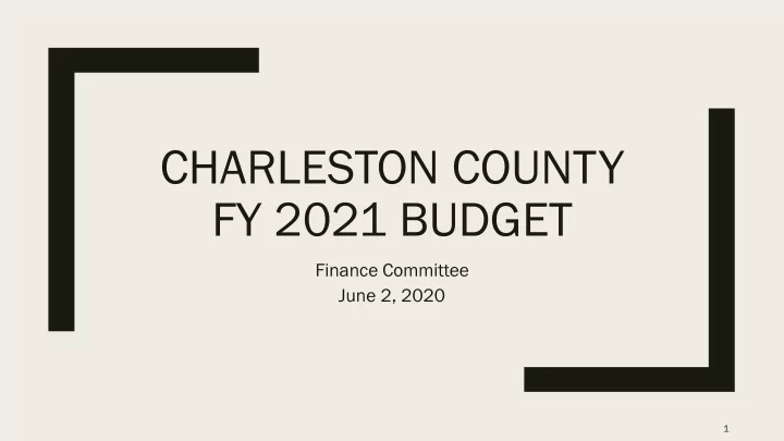 charleston county fy 2021 budget