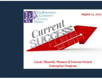 PLANNING CHART:  PROPOSED PRE-APPRENTICESHIP PROGRAM DESIGN  SAN BERNARDINO CCD  Integrated MC3