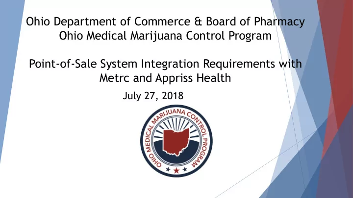 ohio department of commerce board of pharmacy ohio