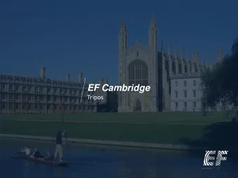 EF Cambridge  Tripos  Tripos  T  el:  +44 (0) 7776 713355  Address:  Block F - Tripos Court  10