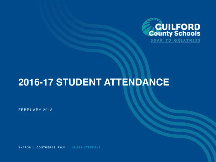 2016 17 student attendance