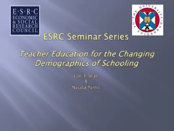 To explore a set of integrated themes that allow for  the development of evidence-informed