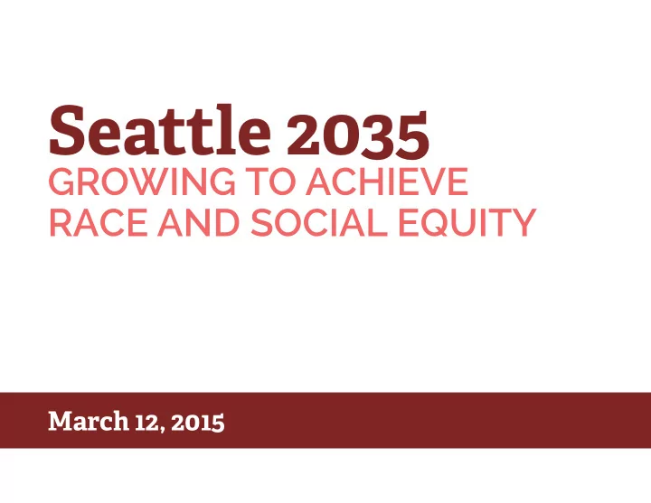seattle 2035