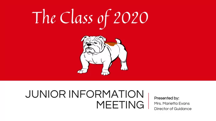 the class of 2020