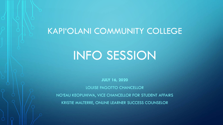 info session