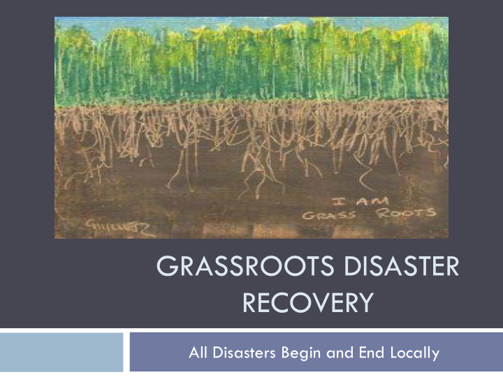 grassroots disaster recovery