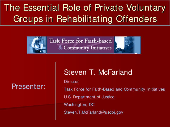 the essential role of private voluntary the essential