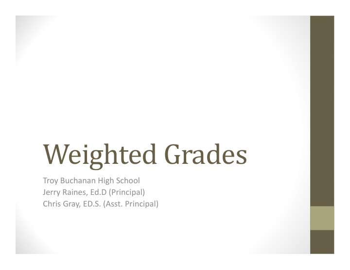 weighted grades