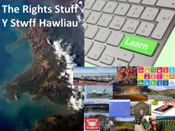 The Rights Stuff  Y Stwff Hawliau  adult education is a permanent  national necessity, an