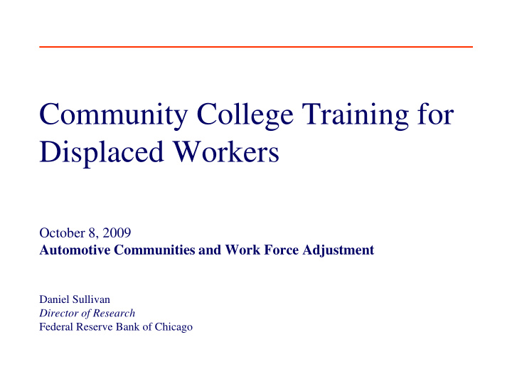 community college training for