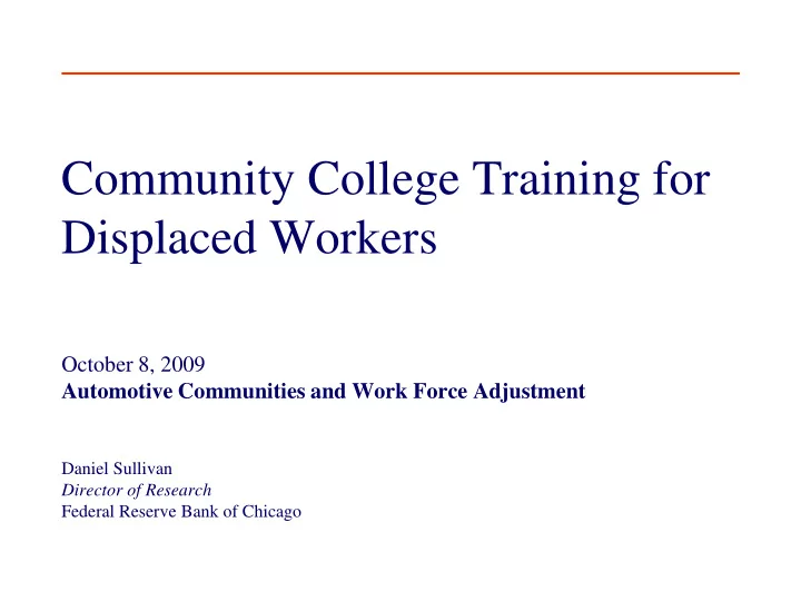 community college training for