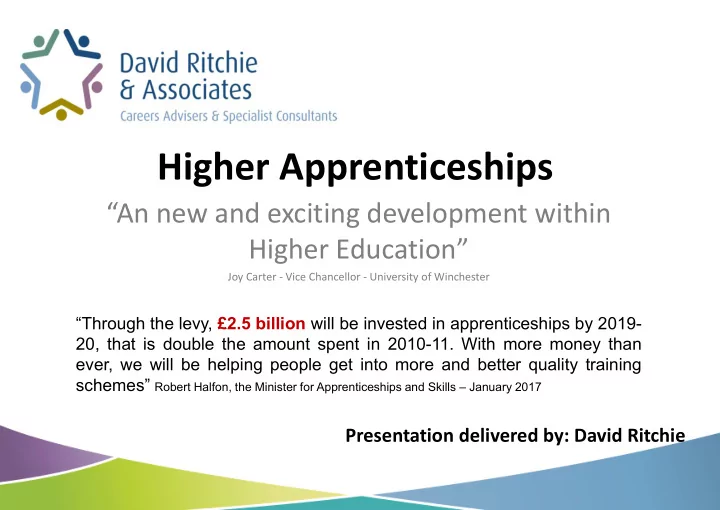higher apprenticeships