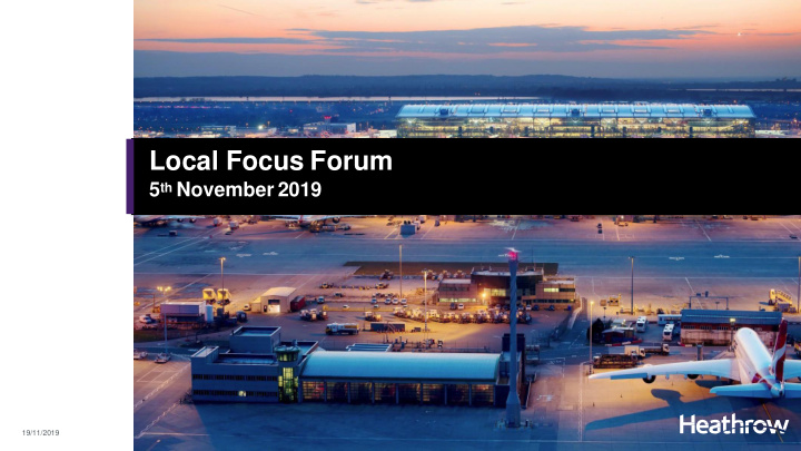 local focus forum