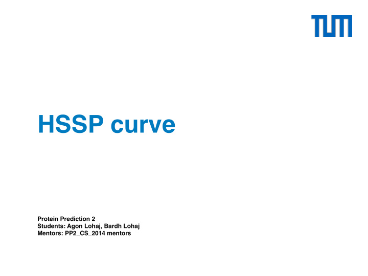 hssp curve