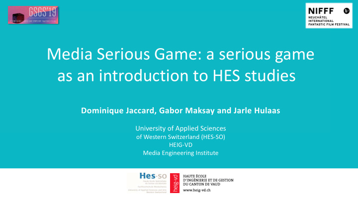 media serious game a serious game as an introduction to